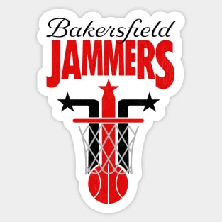 Defunct Bakersfield Jammers 1992 Sticker